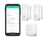 YoLink SpeakerHub & Two Door Sensors Smart Home Starter Kit - Audio Hub Plays Tones/Sounds, Spoken Messages, LoRa-Powered ¼ Mile Range, WiFi Required