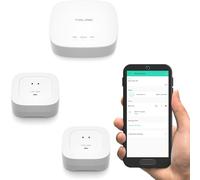 YoLink Water Leak Starter Kit: Hub + 2 Leak Sensor 4 (105 dB Siren), LoRa Long-Range, App/SMS/Email Alerts, D2D Offline, 2 AAA Up to 5-Year Battery, Compatible with Alexa/IFTTT/Home Assistant