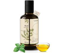 YOLIOO 100% Fresh Basil Oil | Made with Extra Virgin Olive Oil | Made in Italy | Cold Pressed Early Harvest Infused Basil Olive Oil | High Polyphenols EVOO | 250ml