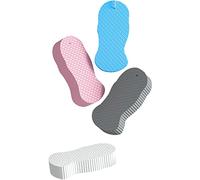 Yolispa Bath Sponge, 4Pcs Skin Exfoliating Shower Sponge, Double-Sided Ultra Soft Fiber Sponges, Reusable Super Peeler Body Shower Brush Sponge for Men Women Adults Kids Body Cleaning