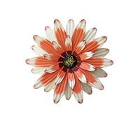 Yolispa Metal Flower Wall Decor, 3 Layer Petal Metal Sunflower Wall Decor Outdoor Indoor, Floral Hanging Sculpture for Living Room Courtyard Winter Fence Decor