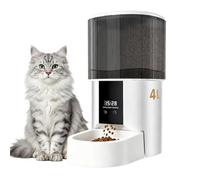 YOLIVON Automatic Cat Feeder, 4L/17 Cups Timed Dispenser for Cats & Dogs