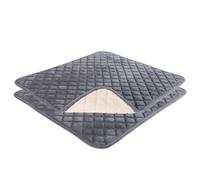 Yoljun 2PCS Washable Incontinence Bed Pads, Waterproof Washable Seat Pads Grey Reusable Incontinence Sheets absorbent Pads Chair Protector for Adult Children Baby Pet Mat(55x50cm)