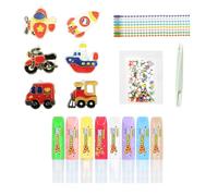 Yolkify Craft Kits for Kids - DIY Window Cling Paint Kit with No-Bake Glue, Arts and Crafts for Kids, Birthday Gifts for Ages 5-10, Cute Creative Art Toys