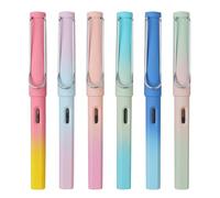Yolkify Fountain Pen, 6Pcs 0.38mm Nib, Fountain Pens for Writing, Fine Point Pen Smooth Writing Pens for Sketching Journaling Lettering Text Calligraphy Office Home College School