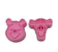 Yolli Famous Cartoon Characters Winnie & Tiger Fondant Plunger Set - (9 Pk) 18 Pcs