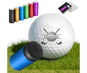 YoLLiEE Personalised Golf Ball Stamp Custom Quick-Dry Self-Inking Golf Ball Stamp with Logo Monogram Waterproof Reusable Ink Stamper Gift for Golfers Men Dad Husband