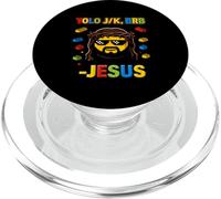 Yolo Jk BRB Jesus Funny Easter Day Building Brick Christians PopSockets PopGrip for MagSafe