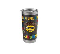Yolo Jk BRB Jesus Funny Easter Day Building Brick Christians Stainless Steel Insulated Tumbler