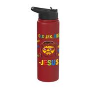 Yolo Jk BRB Jesus Funny Easter Day Building Brick Christians Stainless Steel Insulated Water Bottle