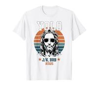Yolo LOL JK BRB Jesus Christian Vintage Retro T-Shirt