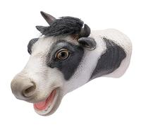 Yolococa Cow Hand Puppet Soft Rubber Realistic Animal Head Gifts Toys for Kids