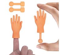 Yolococa Portable - Pack of 2 Tiny Hands with Handle Small Hands Finger Puppets Tiny Hands Mini Finger Hands Game Joke Item