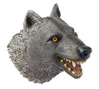 Yolococa Wolf Hand Puppet Soft Rubber Animal Toys Role Play Party Supplies for Girls Boys