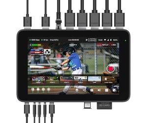 YoloLiv YoloBox Ultra, The Ultimate All-in-one Horizontal/Vertical Live Streaming Equipment Switcher Monitor Encoder Recorder, for Facebook, YouTube, Instagram, Tiktok, RTMPS