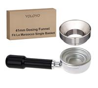 YOLOYO 41mm Dosing Funnel Specially for La Marzocco 1 Cup 7g Single Basket and VST 7g Basket, Precisely Manufactured Espresso Dosing Funnel, Premium Stainless Steel Portafilter Funnel
