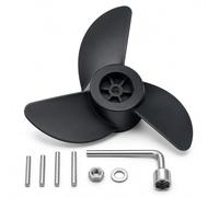 YOLOYO espresso MGA089B 3-Blade Trolling Motor Propeller, Compatible with MotorGuide R3 55lb, W55, Xi5 36v, 75 Wireless Trolling Motor, 3.5" Hub High-Thrust Shallow Water Replacement Kit