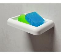 Yoly Soap Holder Soap Dish With Drain White Duroplast 23X160X110Mm