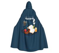Yom Kippur Jewish Holiday Halloween Witch Cloak Unisex Hooded Cloak For Festive Party Costume