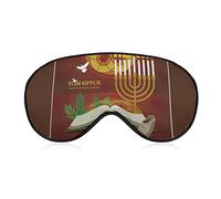 Yom Kippur Sleep Masks Eye Cover Blackout with Adjustable Elastic Strap Night Blindfold for Women Men Yoga Travel Nap