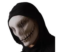 YOMACY 2024 Halloween Slender Smile Mask, Horror Smile Realistic Face Mask,Punk Smile Masque Props,Scary Halloween Smile Mask For Cosplay Helloween Party Or Carnival