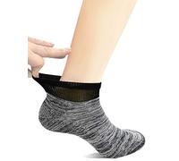 Yomandamor 5 Pairs Men's Bamboo Low Cut Trainer Socks Seamless Diabetic Socks,6-11