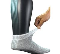 Yomandamor 5 Pairs Men's Bamboo Low Cut Trainer Socks Seamless Diabetic Socks,6-11