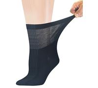 Yomandamor 6 Pairs Ladies Bamboo Diabetic Crew Socks Seamless Soft top Socks,Size 3-8 UK