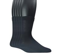 Yomandamor Men's Bamboo Quarter Seamless Diabetic Socks With Non-binding Top,5 Pairs