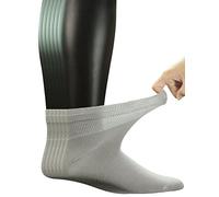 Yomandamor Mens Bamboo Seamless Diabetic Socks Soft Top Ankle Socks,6 Pairs Size 6-11 UK