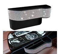 YoMaris Car Seat Organizer, Sparkle Gap Filler, Console Storage, Black Plastic, Cup Holder, Two Charging Ports