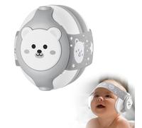 YomauiYee Baby Headphones, Hearing Protection for 0-36 Months, 25dB NRR, Noise Cancelling for Babies with Bear Design, Baby Airplane Essentials for Travel/Improves Sleep/Outdoor (Grey)