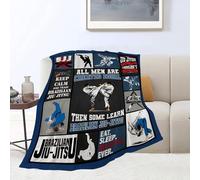 yomeeaaaa Brazil Jiu Jitsu Blanket Jiu Jitsu Gifts for Boys Men Martial Arts Throw Blanket for Couch Sofa Bed Soft Warm Flannel Fleece for Girls Kids Adults 40"x50"