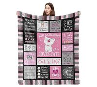 yomeeaaaa Cat Blanket, Cat Gifts for Cat Lovers, Cat Gifts for Women/Girls, Cat Lover Gifts, Gifts for Cat Lovers, Cat Mom Gifts, Crazy Cat Lady Gifts, Cat Stuff/Merchandise/Presents/Things 60"x80"