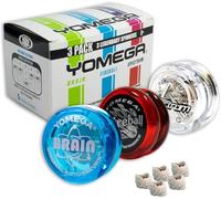 Yomega 3 Legendary Spinners The Original Yoyo with A Brain + Fireball Transaxle YoYo + Spectrum - Light up with LED Lights for Kids Beginner, Intermediate and Pro Level String Trick Play