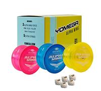 Yomega 3X Alpha Wing Yoyo, fixed axle yo-yo designed for beginner. string trick play and fixed axle enthusiasts! (Transparent)