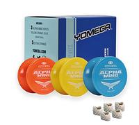 Yomega 3X Alpha Wing Yoyo, fixed axle yo-yo designed for beginner. string trick play and fixed axle enthusiasts! (Solid)