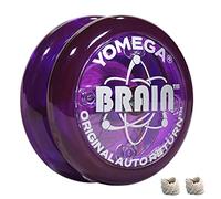 Yomega The Original Brain - Professional Yoyo For Kids And Beginners, Responsive Auto Return Yo Yo Best For String Tricks + Extra 2 Strings & 3 Month Warranty (Purple)