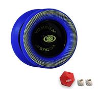 Yomega Xodus II YoYo- Includes Roller Bearing Technology, Rubber Rims and Wing Shape Design - Professional Responsive YoYos Intermediate Level Play (Black Blue)