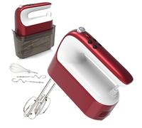 Yomelo 9-speed digital hand mixer, powerful 400W DC motor, hand oven with pressure storage box, 5 stainless steel attachments, whisk