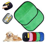 Yomi Pet Hair Glove - Fur Magnet for Cat & Dog Hair Removal - Double Sided Reusable Washable - Effectively Removes Hair from Sofas, Clothes and Cars (Green, Pack of 2)