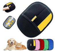 Yomi Pet Hair Glove - Fur Magnet for Cat & Dog Hair Removal - Double Sided Reusable Washable - Effectively Removes Hair from Sofas, Clothes and Cars (Black, 1 Piece)