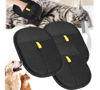 Yomi Pet Hair Removal Glove, Electrostatic Pet Hair Remover, Grooming Mitt, Pets Hairs Remover Gloves for Dog & Cat, Double-Sided Brush for Carpet, Sofa, Bed, Clothes, Deshedding & Washing (3pcs)