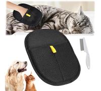 Yomi Pet Hair Removal Glove, Electrostatic Pet Hair Remover, Grooming Mitt, Pets Hairs Remover Gloves for Dog & Cat, Double-Sided Brush for Carpet, Sofa, Bed, Clothes, Deshedding & Washing (1pc)