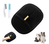 Yomi Pet Hair Remover Glove, Celery Pets Double Sided Grooming Glove, Pet Hair Remover Electrostatic Gloves for Dogs & Cats, Washable (1 Piece)