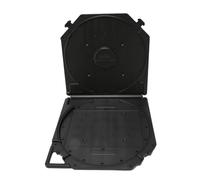 Yominerr 10 Inch Black Empty Tape Reel Storage Box with Scratch Resistance for Sound Tapes