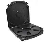 Yominerr 10Inch Black Storage Box for Empty Take Up Reels, 6-Hole Portable Protection Case for Sound Tapes