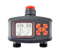 Yominerr 2-Way Water LCD Display Waterproof IP65 Home Garden Irrigation Rainfall Automatic Controller System