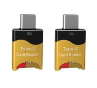 Yominerr 2PCS Type C to Micro-SD TF Card Reader 2PCS Type C to Micro-SD TF Card Adapter OTG Smart Memory Card Reader USB3.0 Flash Drive Adapter for Smartphone