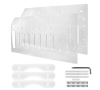 Yominerr 3.5 Inch Desktop Hard Disk Rack Transparent Acrylic Mechanical Hard Disk Cage External Hard Disk Storage Box 10 Layer
